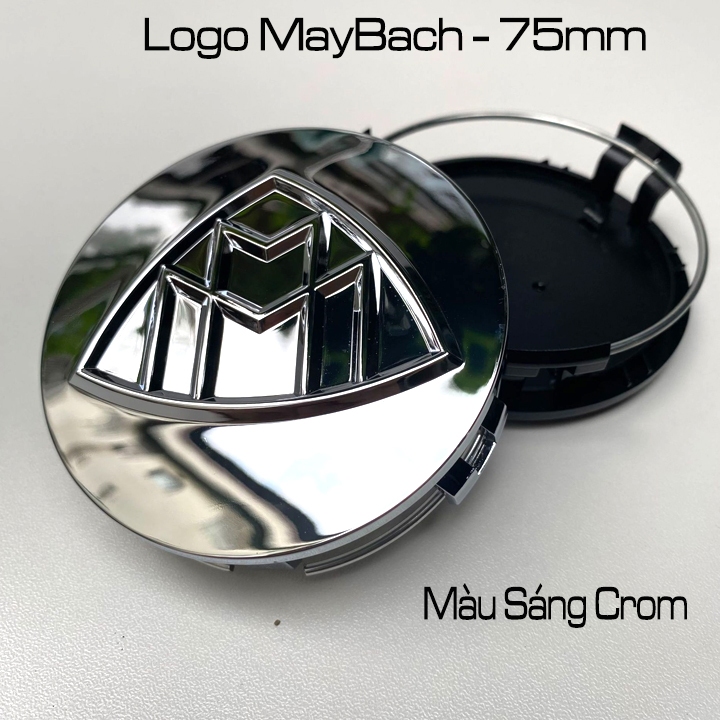โลโก้ล้อสําหรับรถยนต์ Maybach (diameter 75mm) เหมาะสําหรับรถ Maybach อื่นๆ โลโก้เมย์บัค75