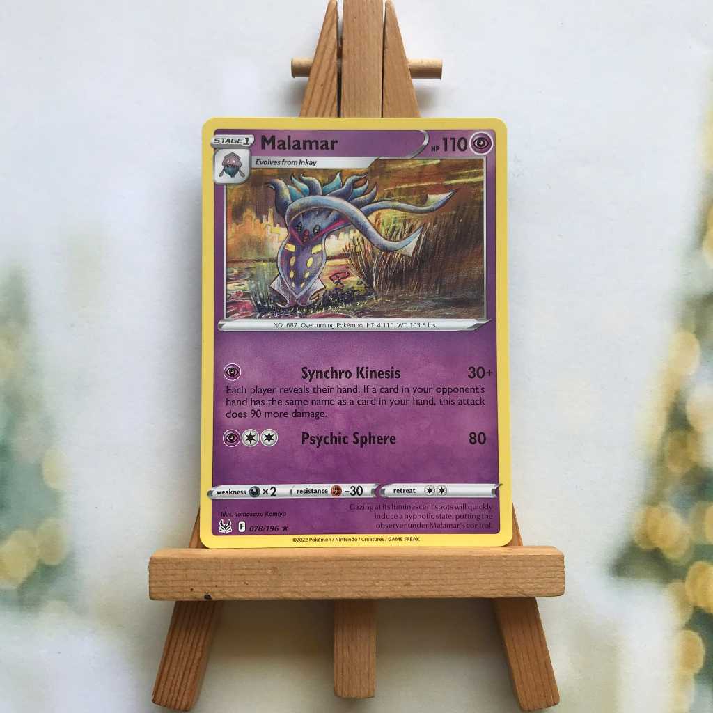 Pokemon Malamar Picture Card 078/196 - Lost Origin Rare English Odd Card