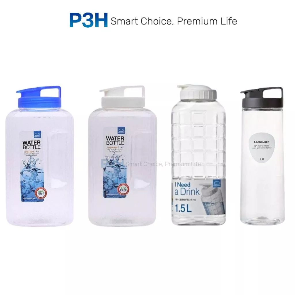Lock&Lock ขวดน้ําความจุ 1L ถึง 2.6L BPA Free HAP739 HAP814 HAP731 P-00077 P3H Store