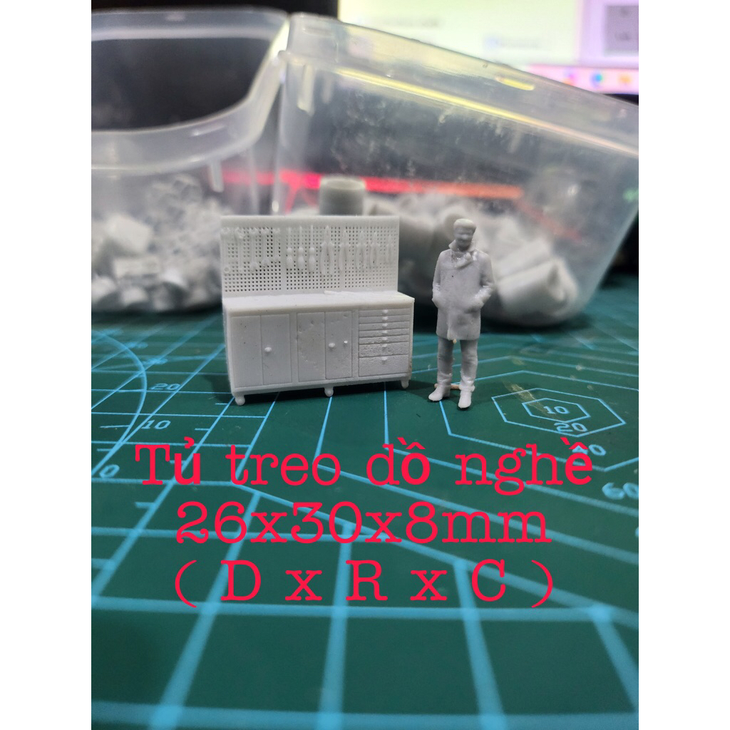 5 1/64 ตกแต่ง diorama ตู้เครื่องมือเปล่า