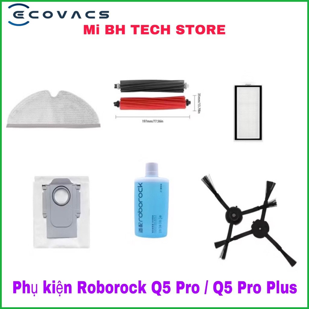 (สินค้าแท้) อุปกรณ์เสริม Roborock Q5 Pro / Q5 Pro Plus