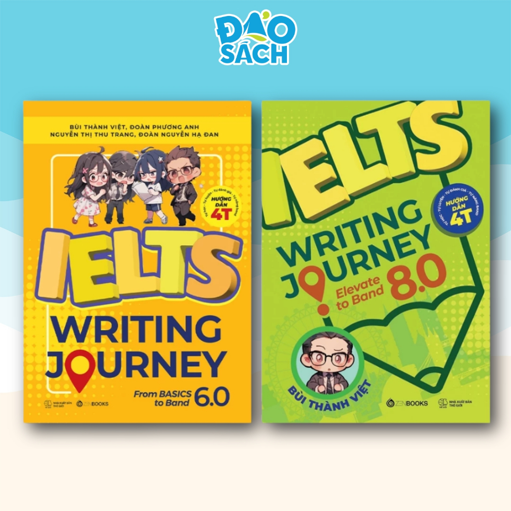หนังสือ - Ielts Writing Journey หนังสือภาษาอังกฤษ (เล่ม 1,2) - จากพื้นฐานถึงวง 8.0