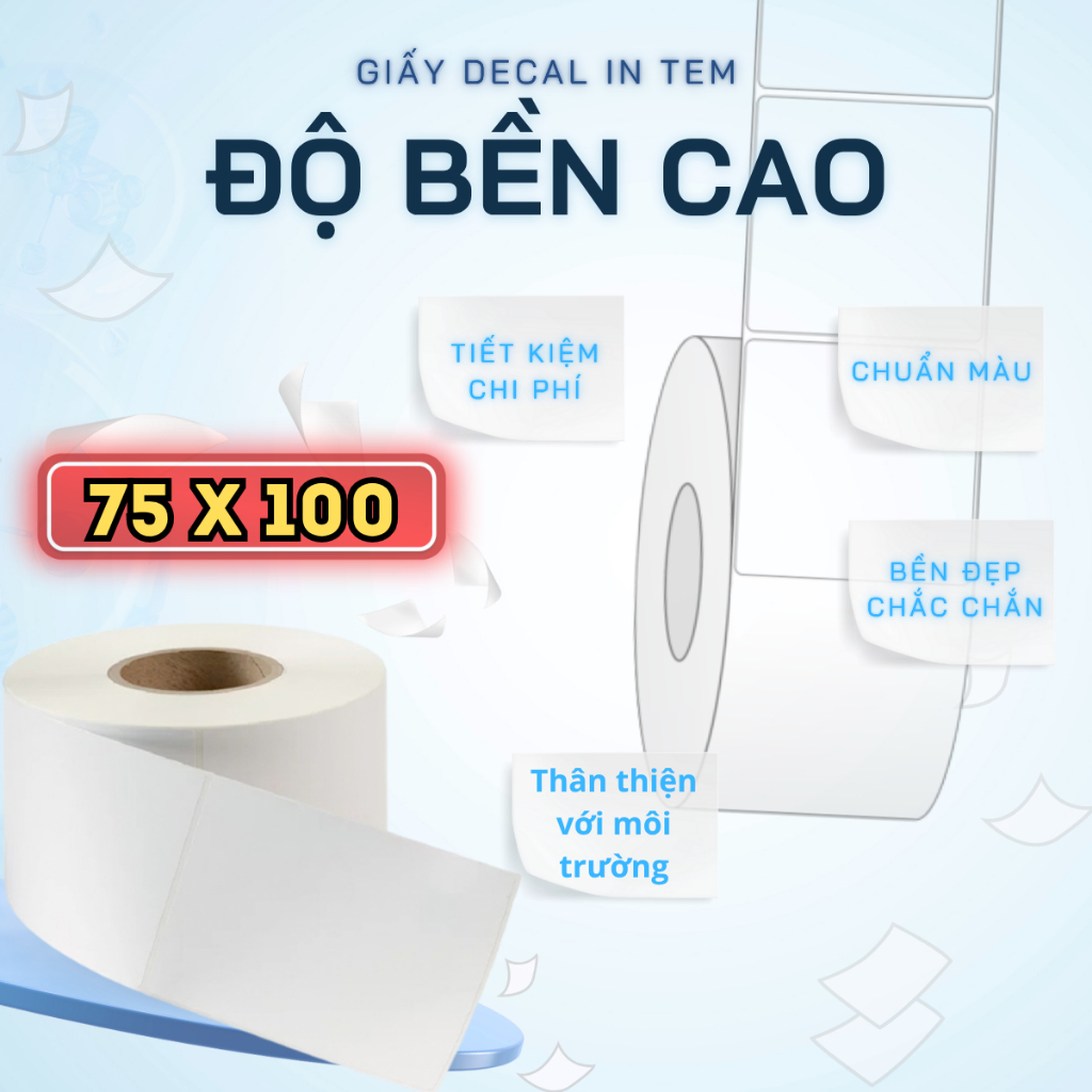 [combo of 10 Rolls] รูปลอกม้วน A7 75x100 mm x30m ~300 แสตมป์ / คําสั่งซื้อพิมพ์ GHTK / GHN / J&T...