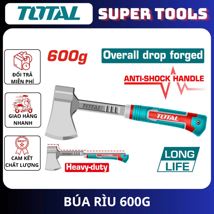 TOTAL TOTAL ค้อนและขวาน 600g THAX061600LLL