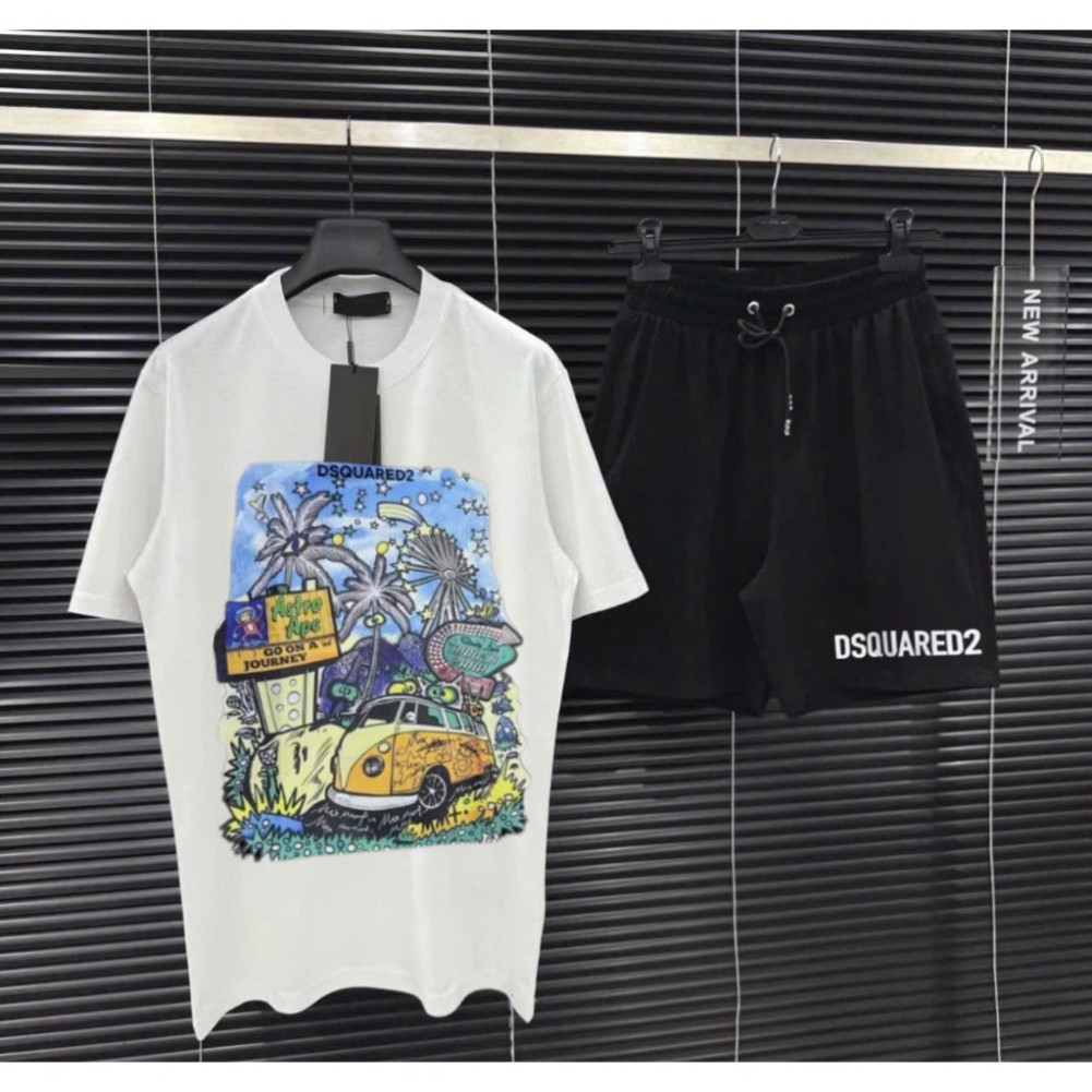 DSQ Car Coconut Tree 022 Clothing Set with DsQ Pants ราคาไม่ตี ผ้านุ่มชุ่มชื่น