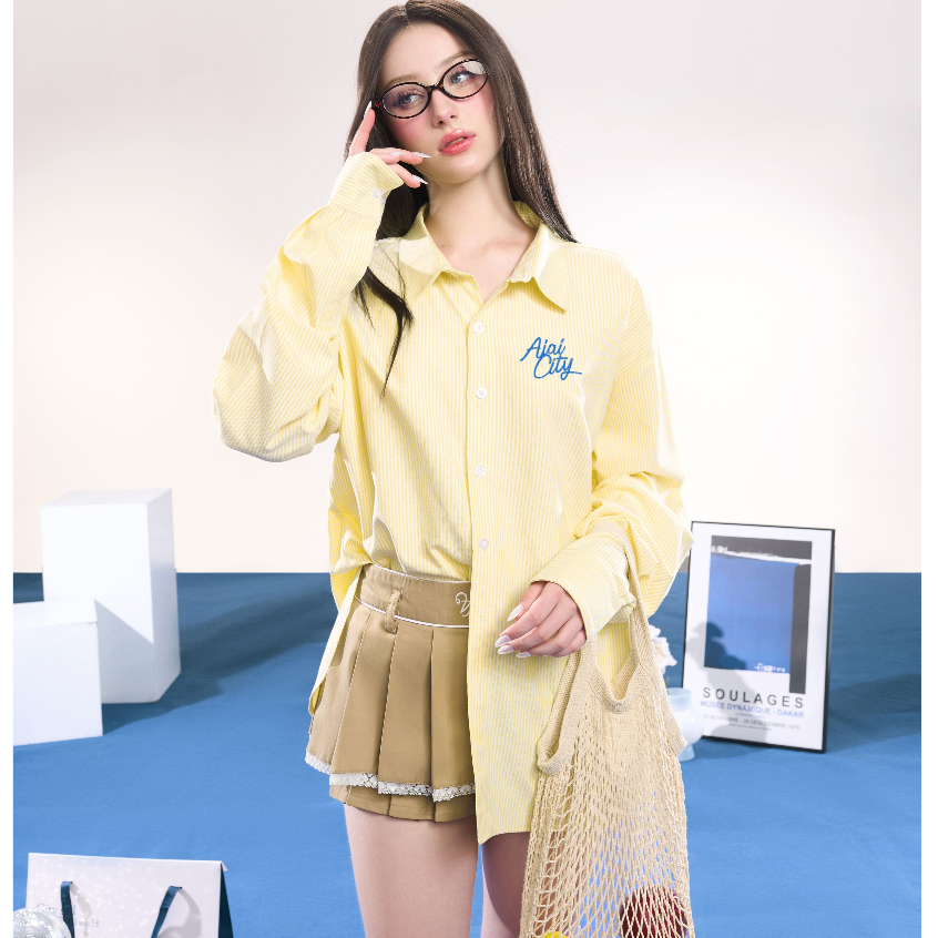 เสื้อเชิ้ตลาย Oxford Mid Season AIAI OFFICIAL