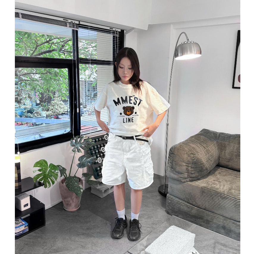 เสื้อกล้าม “CRYING BEAR” เสื้อยืดลาย Boxy ผ้า Premium Cotton ราคา ถูกที่สุด ดีลบีเคเค แกลเลอรีภาพที่ 2