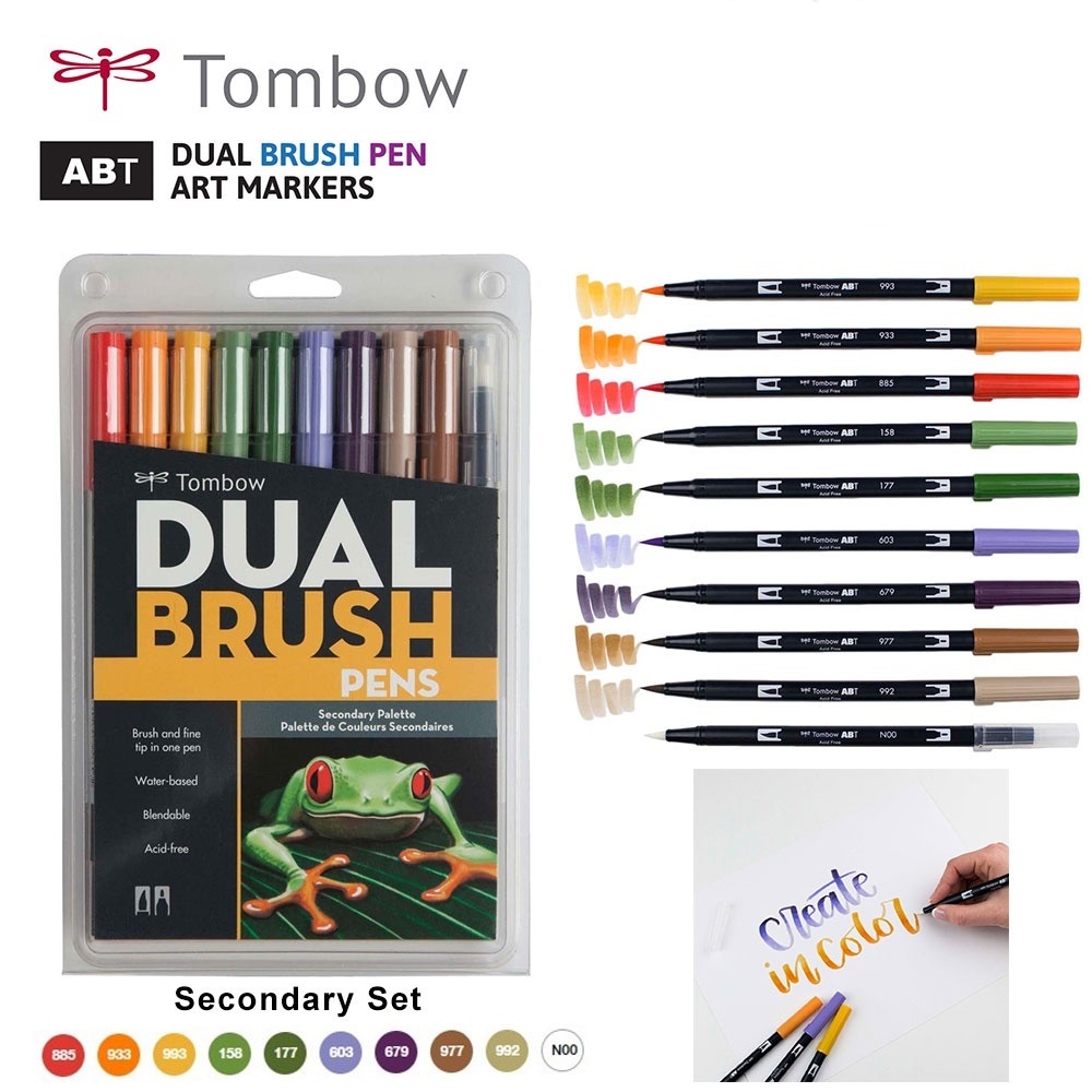 Tombow Dual Brush Pen 10 สี Dual Brush Pen