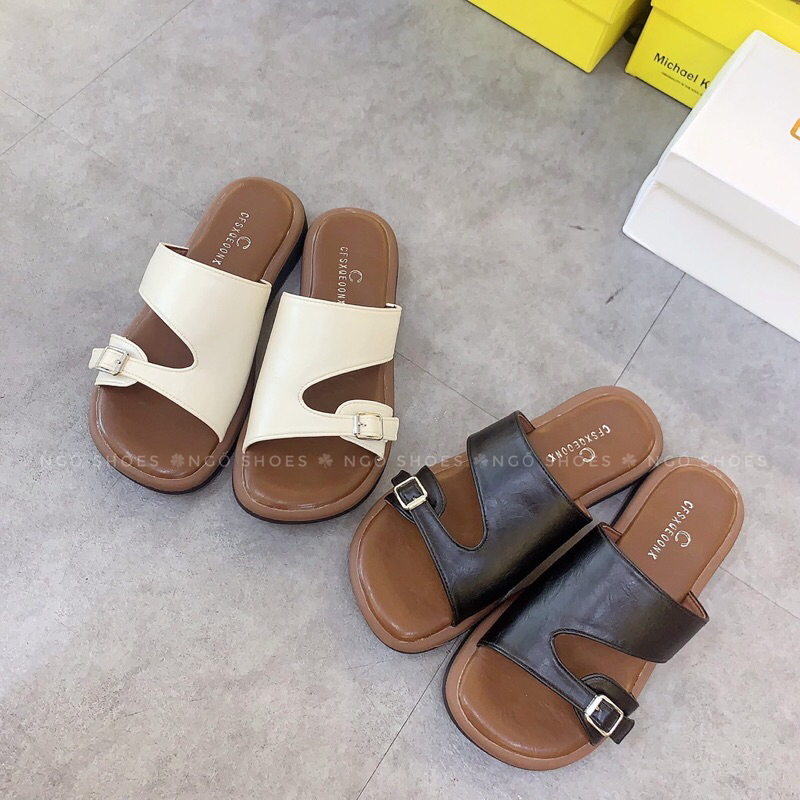 รองเท้าแตะหนัง qc fullbox ของแท้