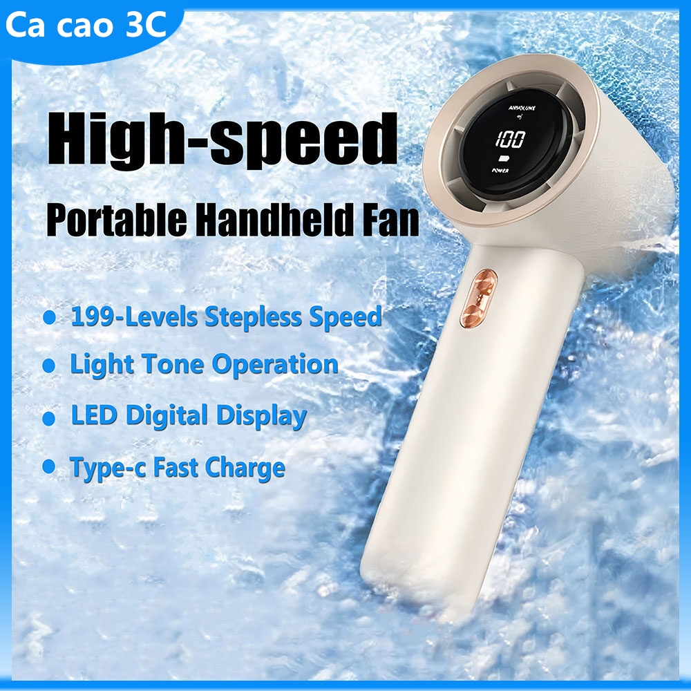 Quạt Turbo công suất siêu tốc độ cao di động 199 Lớp USB tốc độ cao Quạt di động mini cầm tay có thể