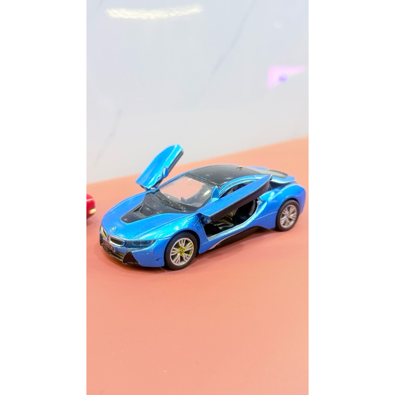 KiNSMART BMW i8 5 Supercar Metal Model" 1:36 Scale Die Cast Metal Model Toy Super Car