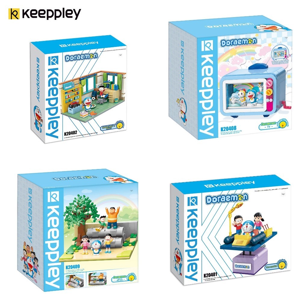 KEEPPLEY Doraemon 2nd Assembly Toy K20401, K20402, K20408, K20409 Empty Earth, TV, Nobita Room, Time