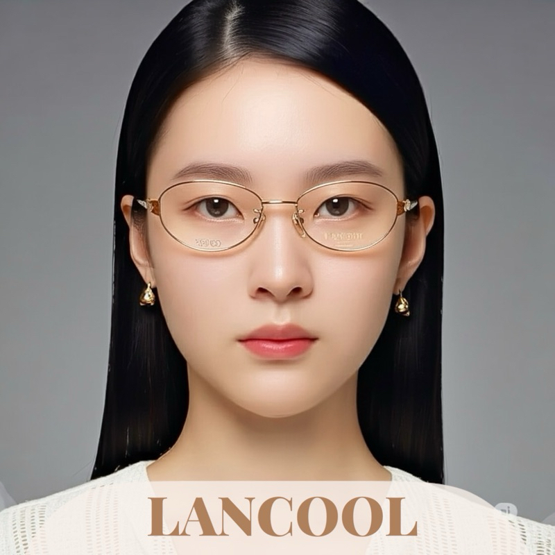Lancool กรอบแว่นตาไทเทเนียม sz135