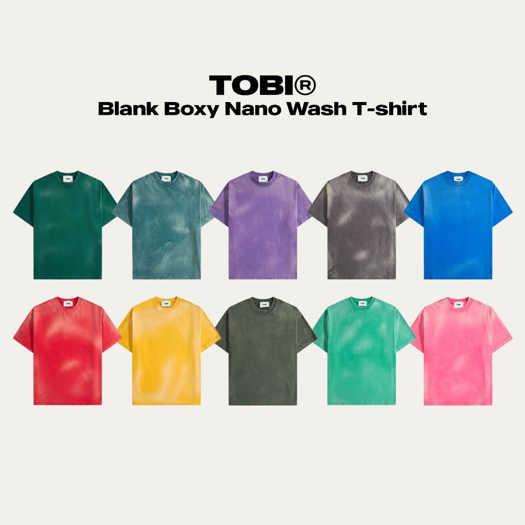 เสื้อยืด TOBI Boxy Effect Wash