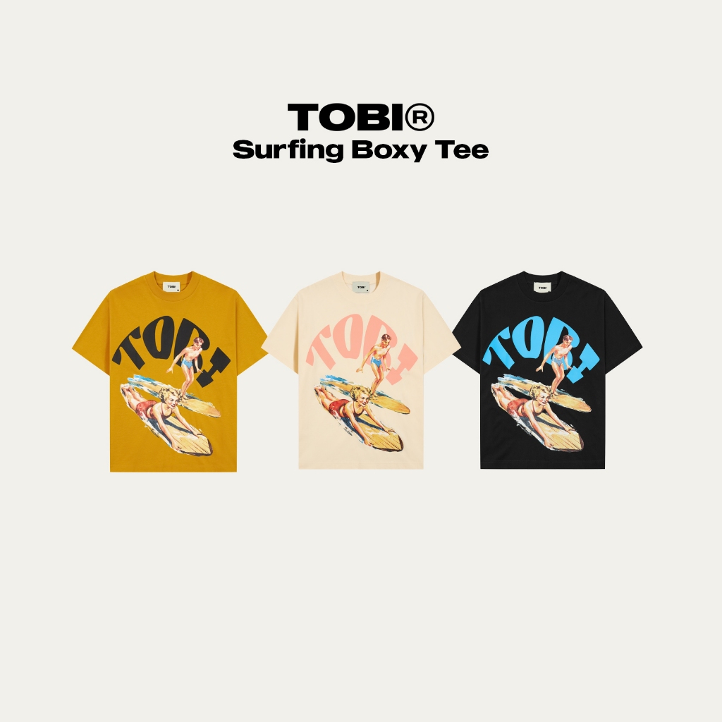 เสื้อยืด Boxy TOBI Summer Surfing