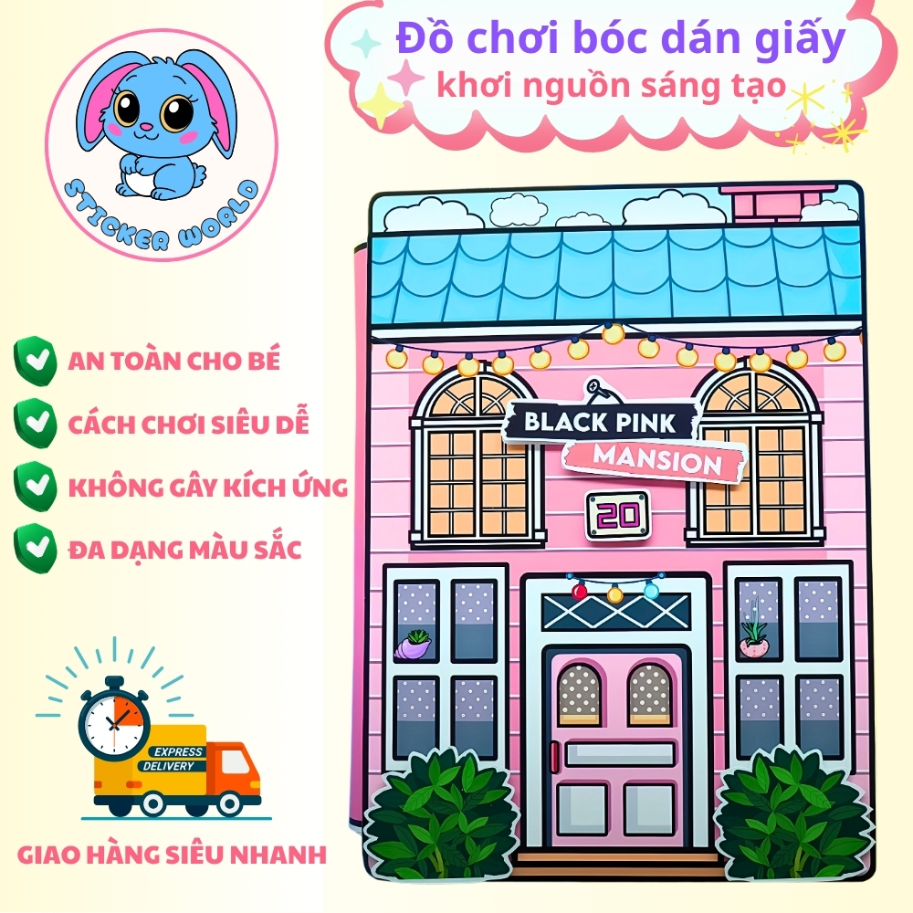 บ้านของ BlackPINK บ้านตุ๊กตา Paper Toca Boca