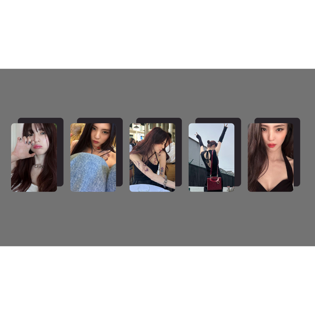 Han So Hee actor ชุดการ์ดมุมโค้งมน