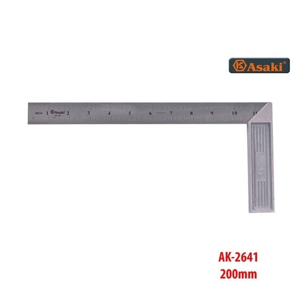 ไม้บรรทัดไม้ Eke 200mm Asaki AK-2641