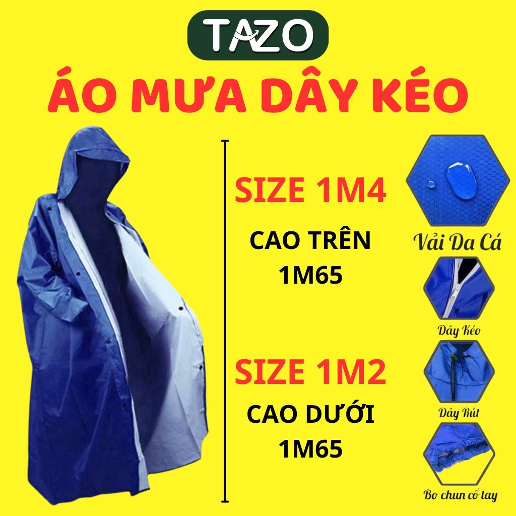 คุณภาพสูง 1-Person Zipper/Push Raincoat - Ich Ky เสื้อกันฝนสําหรับผู้ใหญ่ Fishskin ร่มมีซิปด้านหน้า 
