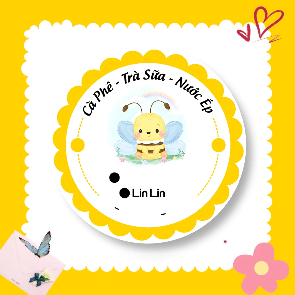 Combo Print 1000 Paper Decal Stickers พิมพ์บน Demand