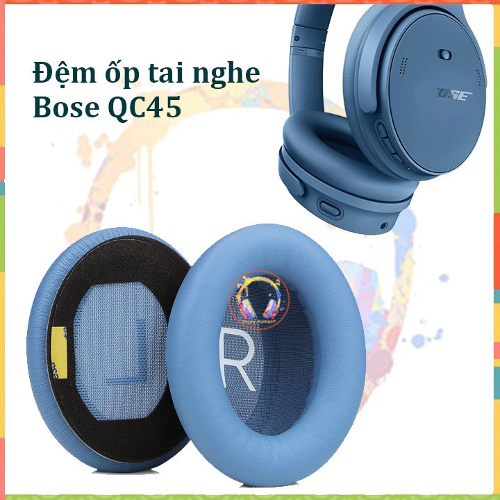 เบาะรองหูฟัง Bose qc45 คู่ ที่ครอบหูฟังทดแทน bose qc45