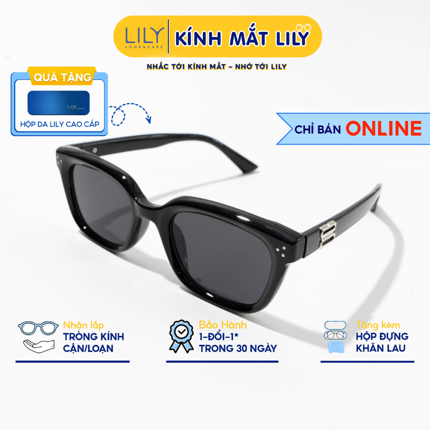 LILY EYEWEAR แว่นกันแดดผู้ชายและผู้หญิง มีการป้องกัน UV400 สําหรับป้องกันดวงตา ลายแฟชั่น 19333
