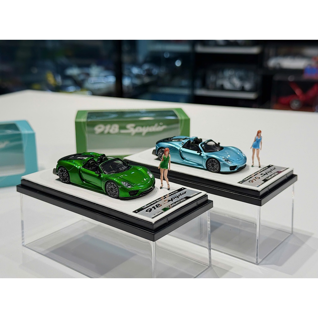 PORSCHE 918 SPYDER X FIGURE MODEL CAR, 1/64 TIMEMICRO SCALE