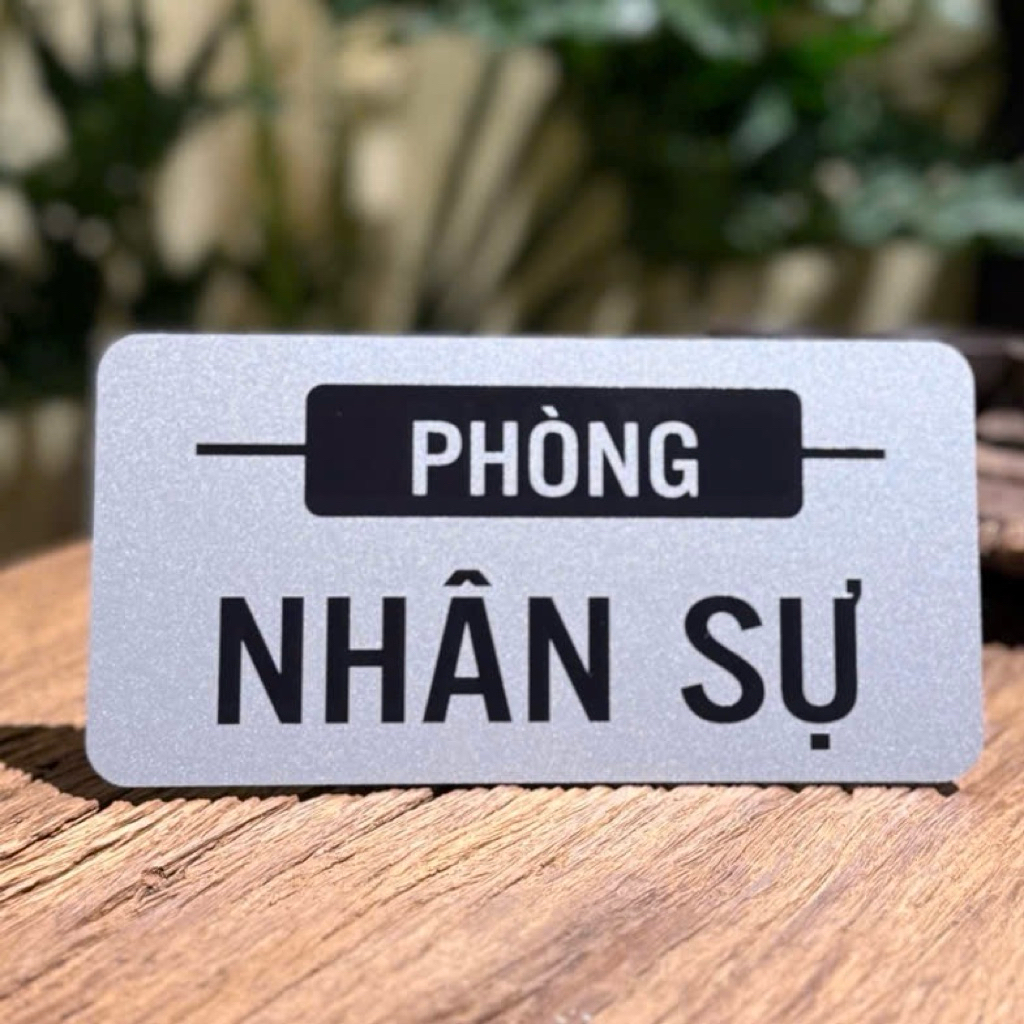 BEDROOM BOARD • ป้าย WORK ROOM NAME • HIGH DURABILITY UV PRINTED SILVER ALU • ROOM BOARD PRINTED ON 