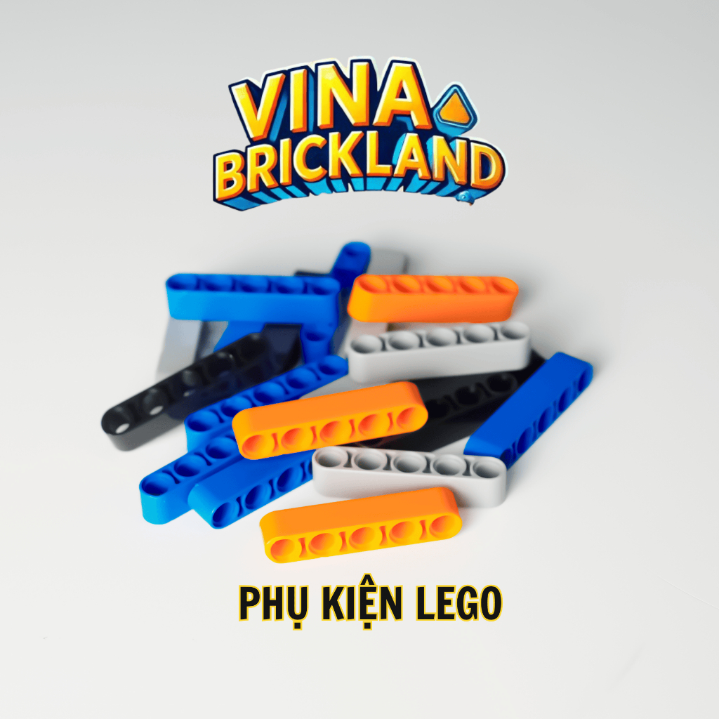 Combo of 10 Accessories 32316 Lego Technic - Liftarm Thick 1 x 5