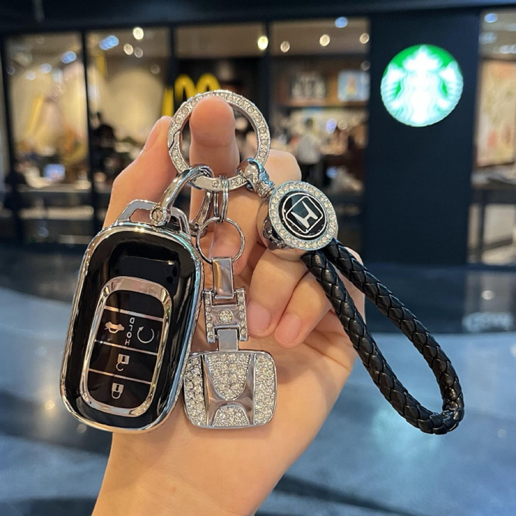 เคสกุญแจรีโมท honda HRV 2025 CRV2025 BRV WRV CITY FIT Accord jazz civic 2025 ฝาครอบกุญแจ honda พวงกุ