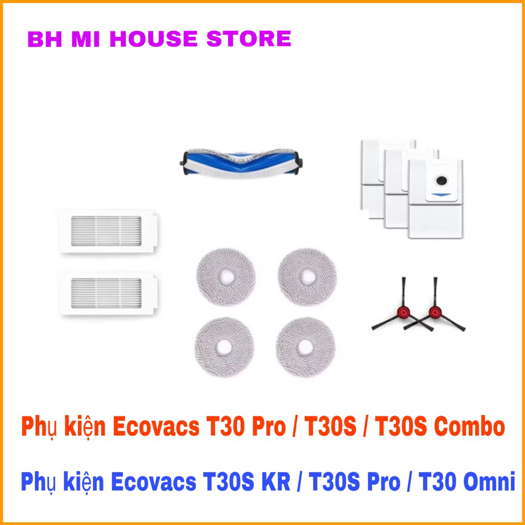 (สินค้าแท้) อุปกรณ์เสริม Ecovacs T30 Pro Omni /T30S Combo / T30S KR / T30 Pro