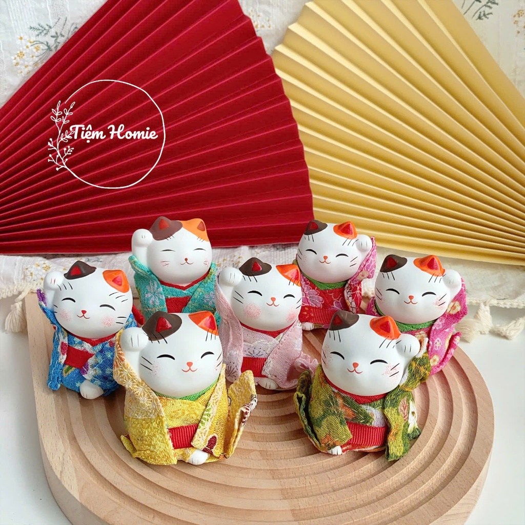 Lucky Ceramic Cat Kimono 7cm HOMIE SHOP