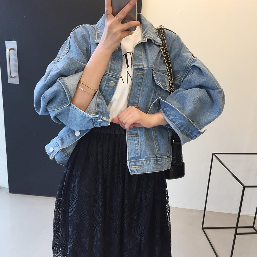 K68-K68s1|เสื้อแจ็คเก็ตยีนส์ผู้หญิงเกาหลีไดนามิกgd