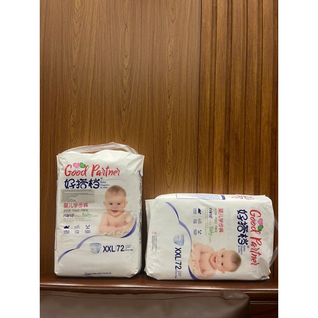 (คอมโบ 2 แพ็ค) GOOD PARTNER DIAPERS/PANTS SIZE S112/ M96-92/ L82/ XL76/ XXL72/ XXXL70