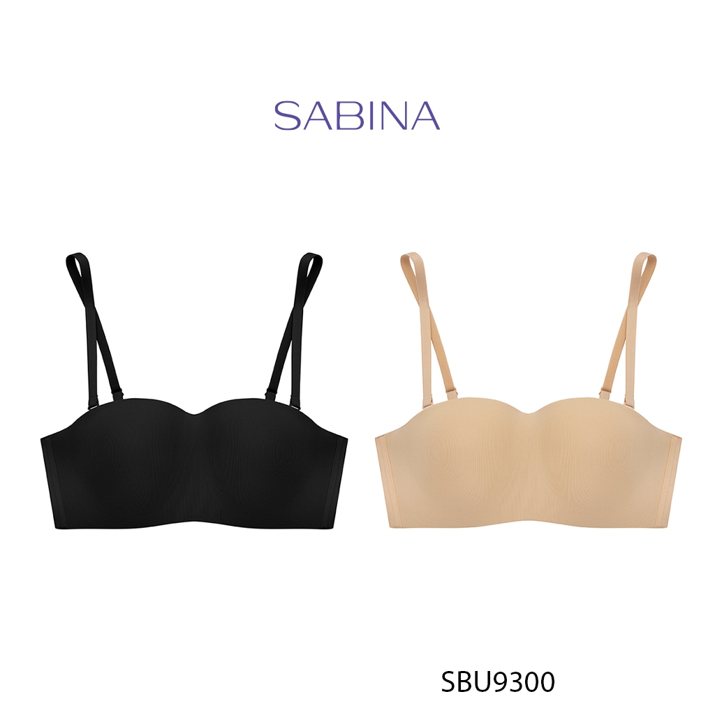 Combo 2 ชิ้น Pretty Perfect By Sabina SBU9300 Thin Medium Cup Strapless Solid Color Foam Bras