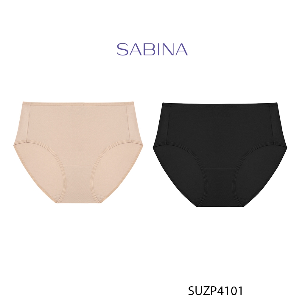Combo กางเกงชั้นในเอวสูงเอวกลาง 2 ชิ้น ด้านล่างสะดือคอลลาเจน Panty Zone By Sabina SUZP4101