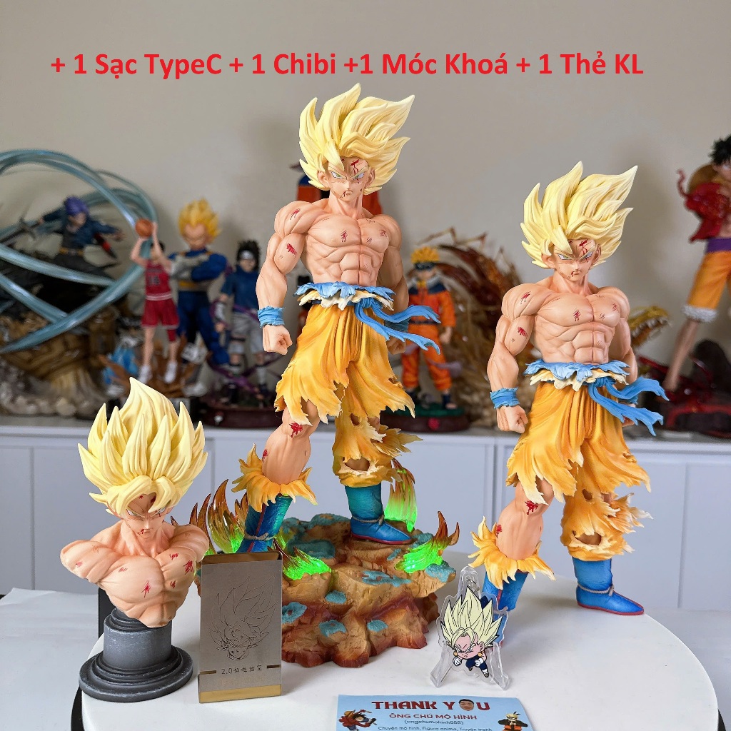 Goku Namek 2.0 DX Studio 30-35cm Dragonball รุ่น Led พร้อมการ์ด KL Ongchumohinh888 MH2388