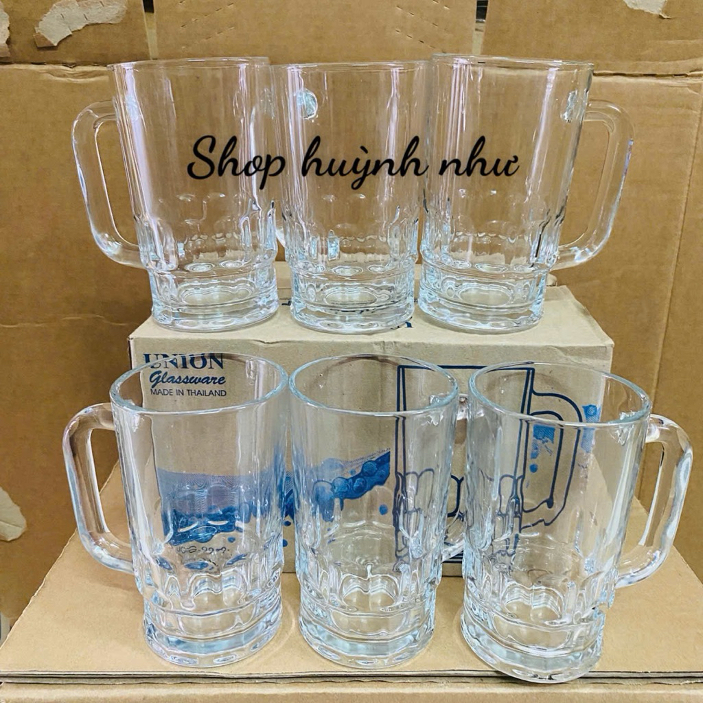 [GENUINE]ชุดถ้วยแก้วไทย 6 ชิ้น 385ml - แก้วหนา UG 999 สําหรับงานหนัก