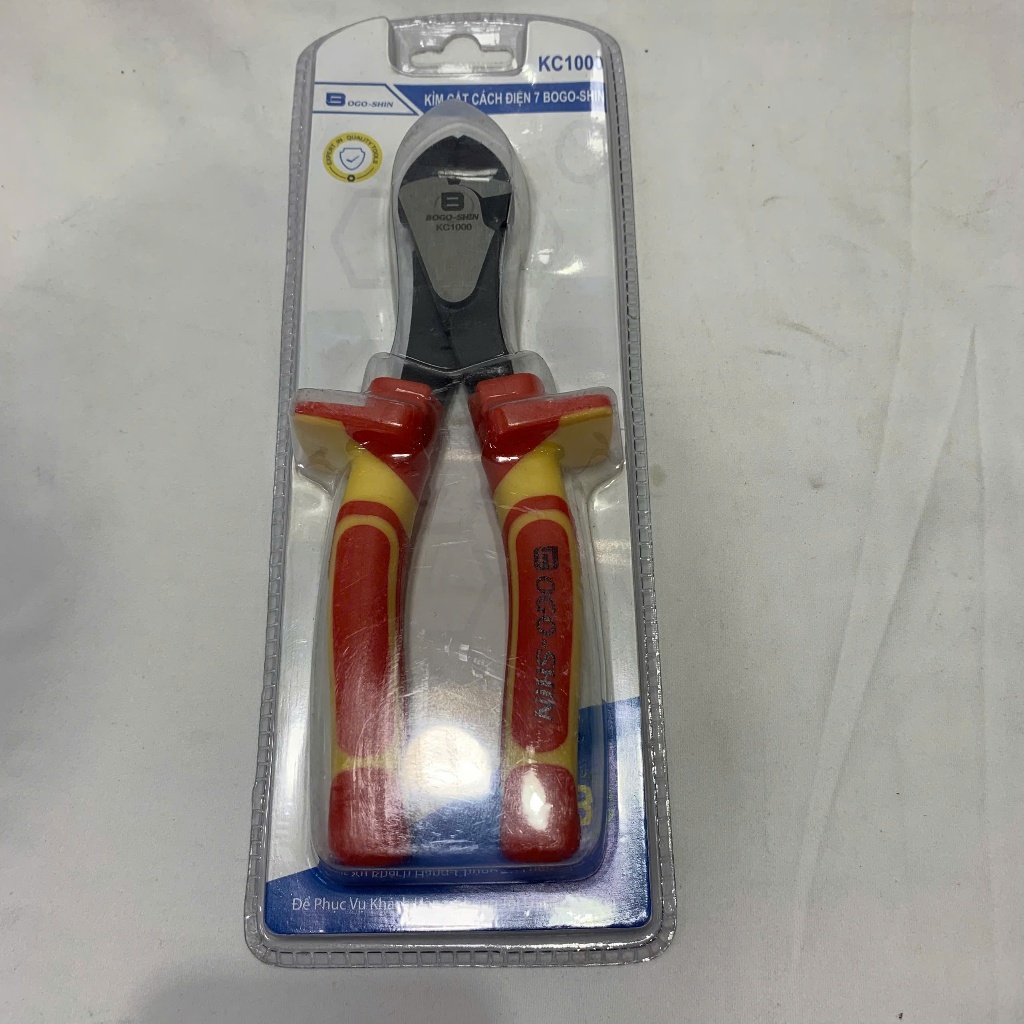 INSULATED CUTTING NIPPERS 1000V 7x175mm Bogo-KC1000- BOGO SHIN ของแท้
