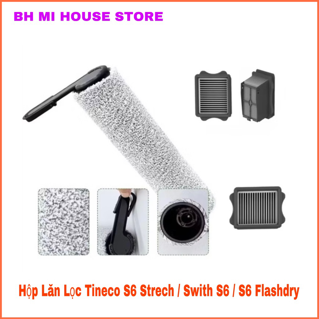 ชุดลูกกลิ้งกรองซับ Tineco One S6 Stretch / Switch S6 / S6 Flashdry ตามรูปภาพ )