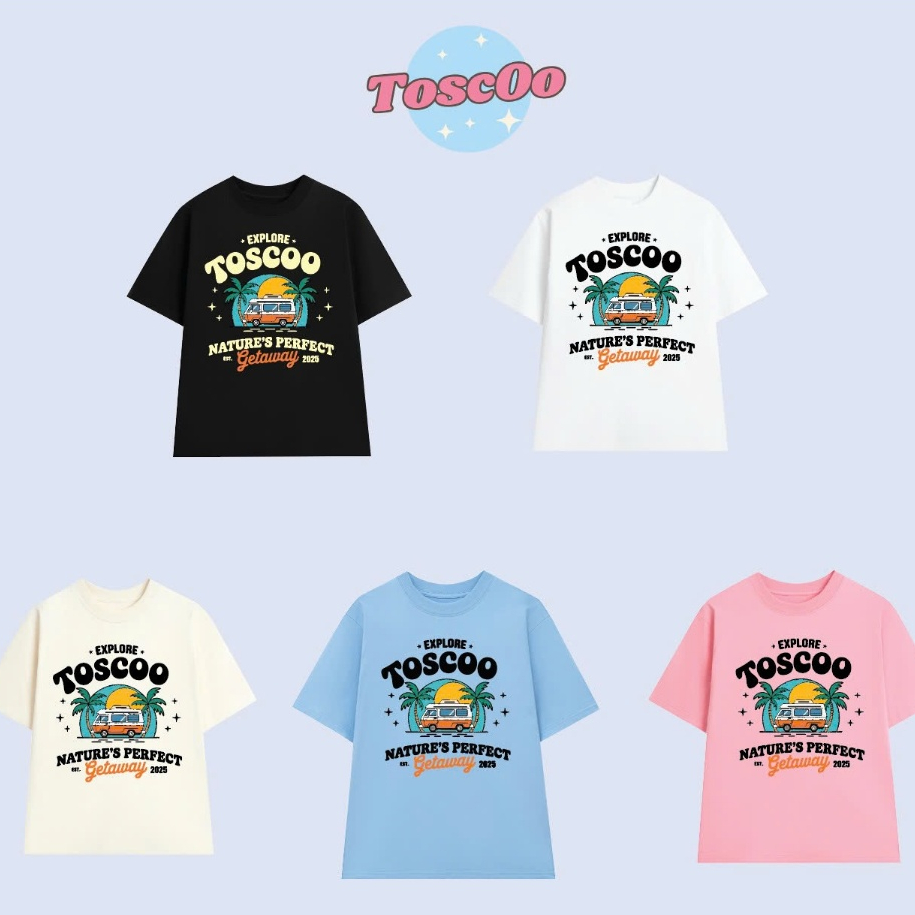 Tisco Local Brand Vibe Summer T-Shirt ผ้าฝ้ายคุณภาพสูง - เสื้อยืด 250GSM หนา