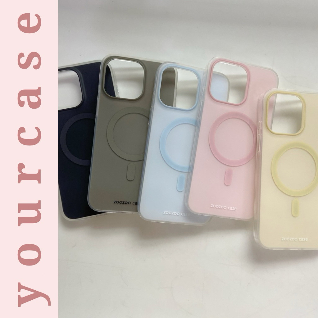 (พร้อม ip 17) เคสเคลือบป้องกันการเปรอะเปื้อนการชาร์จไร้สายสีพาสเทลสําหรับ i.phone 16 Pro Max 17 15 1