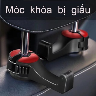 【MotoPlex】Móc treo đồ trên ô tô gài trước sau ghế kèm giá đỡ kẹp điện thoại trên xe tiện lợi thiết kế chắc chắn cao cấp