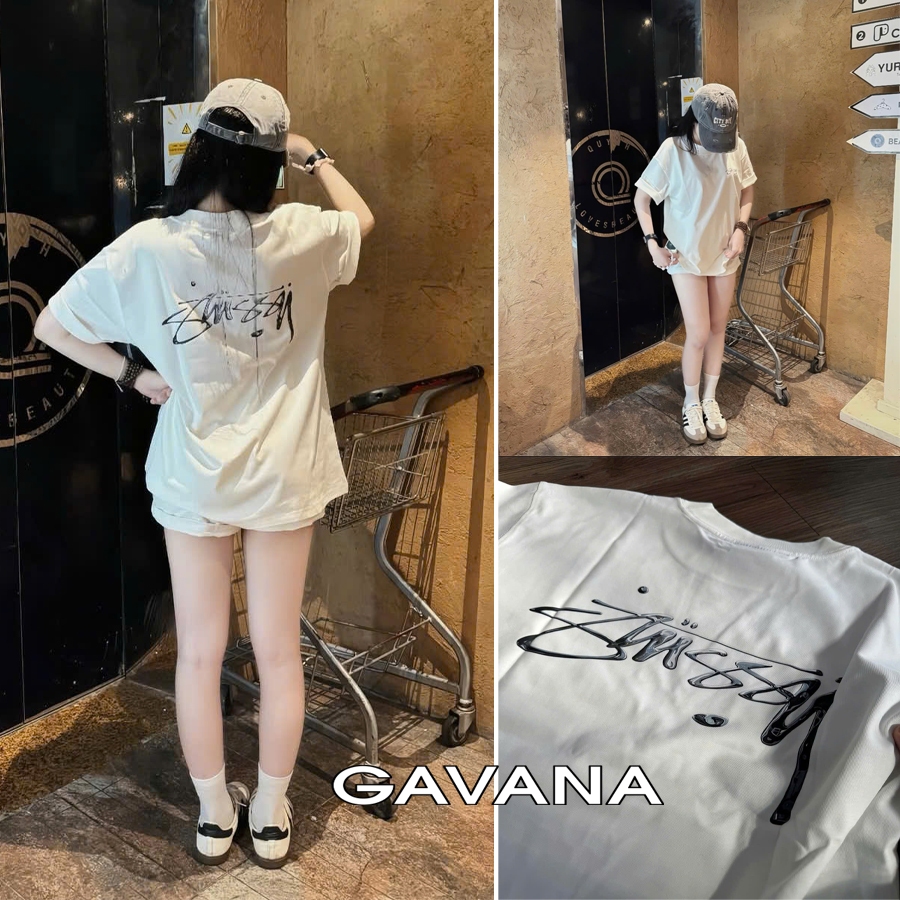 STU,SY ปรอท gavana เสื้อยืดแขนกุดทําจากผ้าฝ้ายคุณภาพสูง