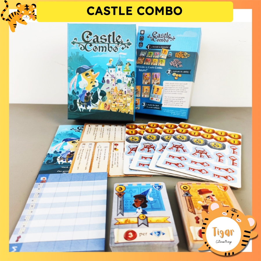 [กฎหมายเวียดนาม] เกมกระดาน Castle Combo Card เกมอาคารพร้อมเวอร์ชั่นเวียดนาม