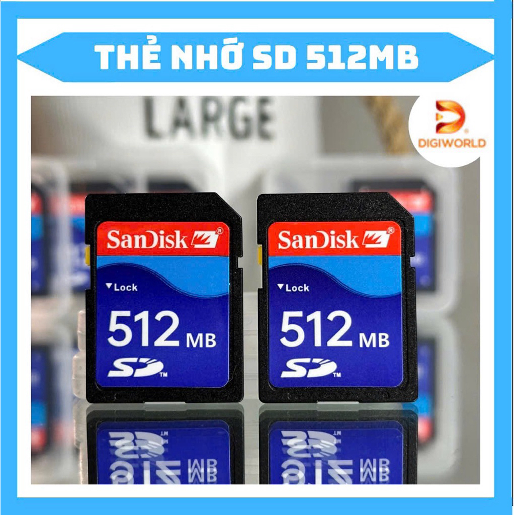การ์ดหน่วยความจํา SD Sandisk 512MB
