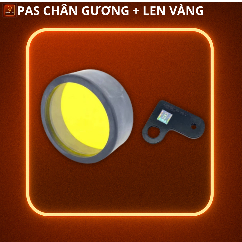 ฝาครอบเลนส์สีเหลือง ชุดฐานกระจกพร้อมไฟรองรับสําหรับ L4x, L6x, L9X, Kz และรุ่นอื่นๆ...