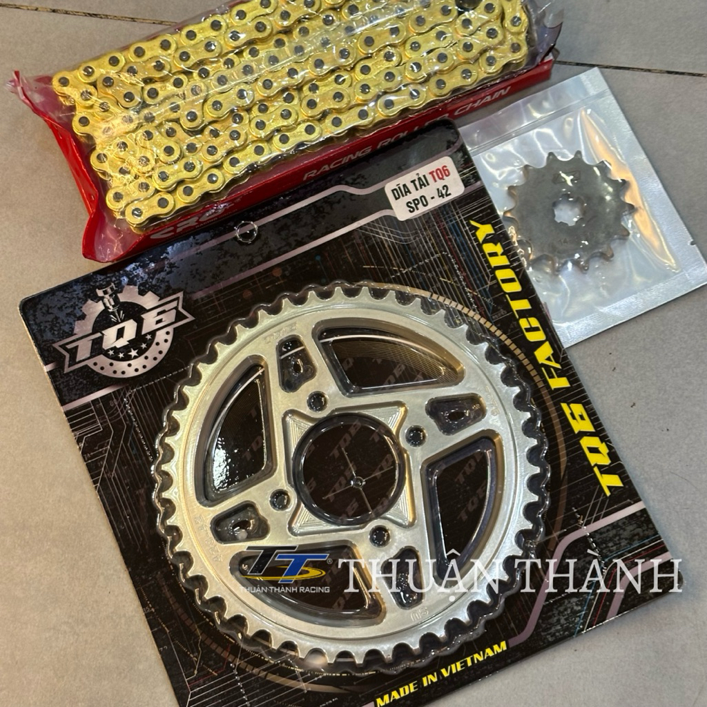 โซ่สเตอร์ Sport Aluminium 7075 (428H-132L) 9Ly (โซ่ CRG, สเตอร์ TQ6, สเตอร์) Xipo, Satria, RGV