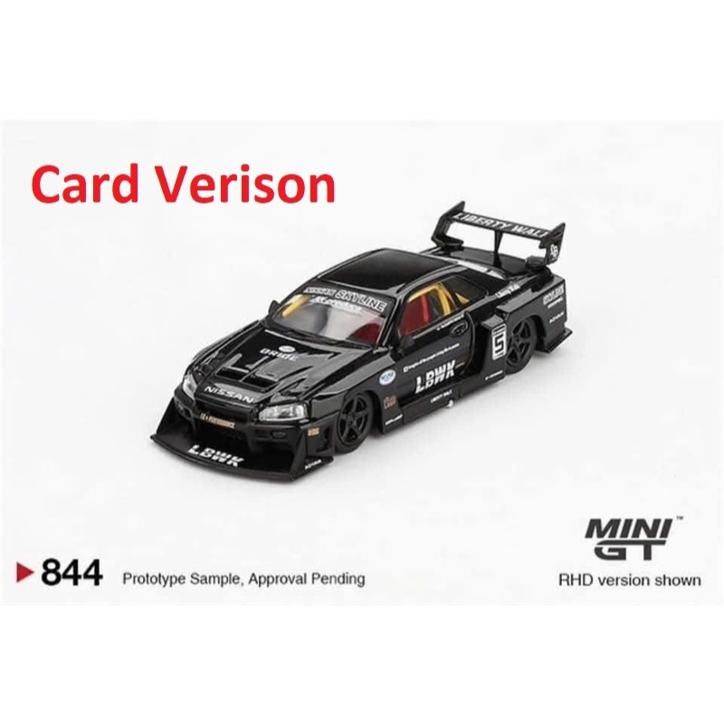 การ์ด Nissan LB-ER34 Super Silhouette SKYLINE สีดํา