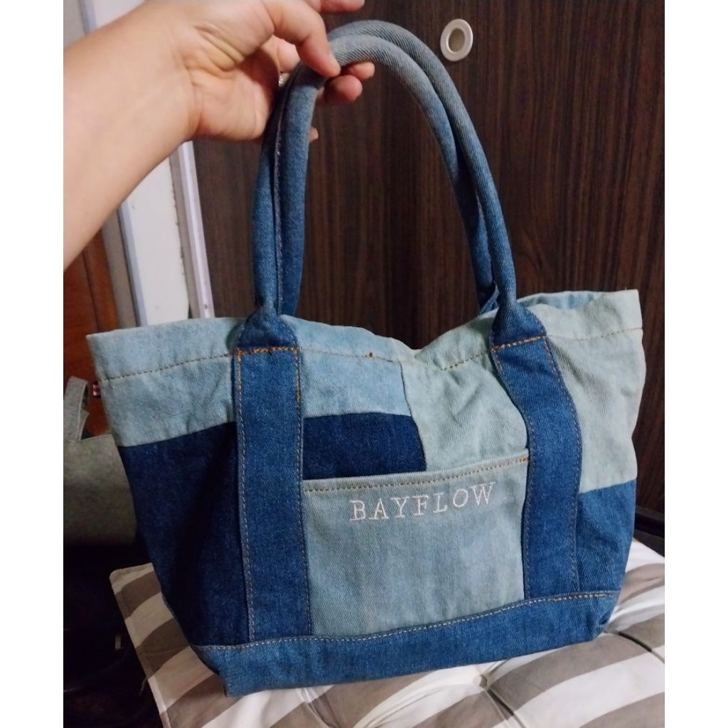 I love the Japanese king jean tote A4 ขนาด 42x23 y2k